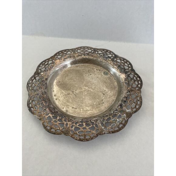 Antique Simeon L & George H Rogers Company 8327-1 Silver plated Trinket Dish - Picture 1 of 2